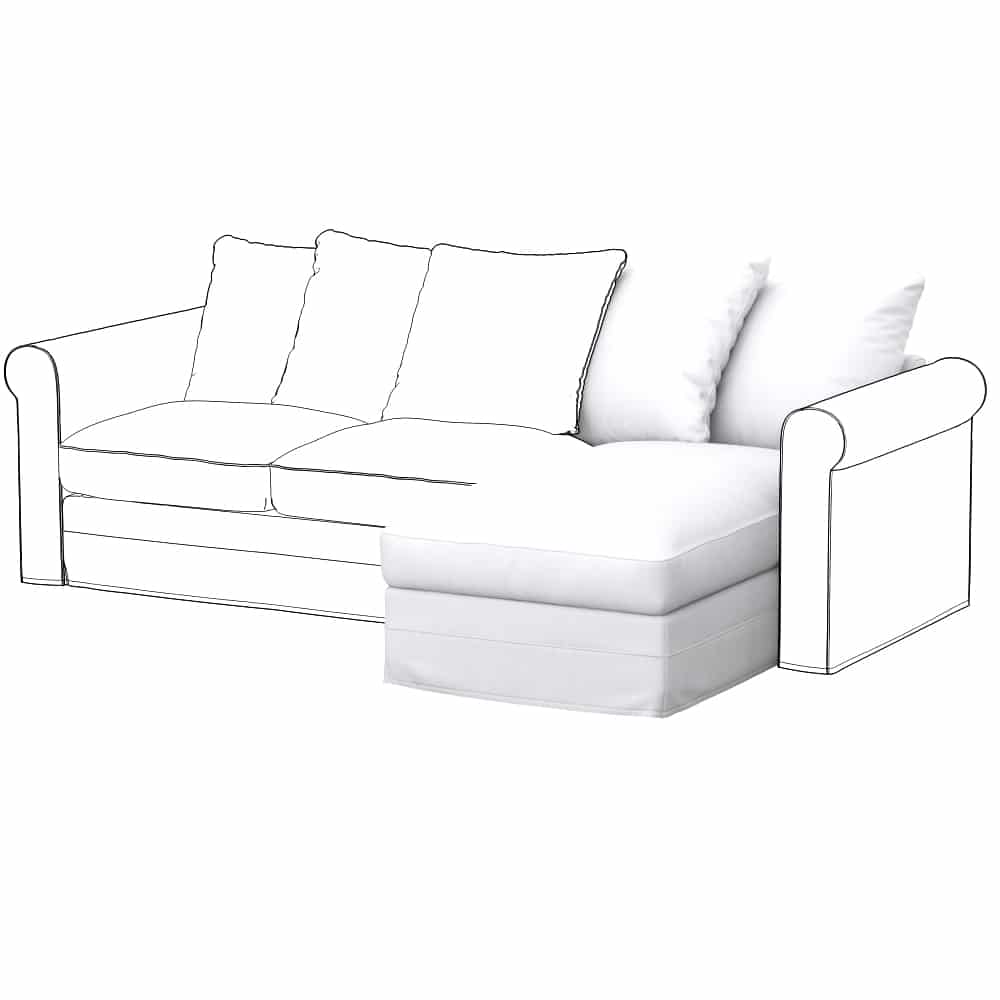 GRONLID Hoes voor chaise longue element