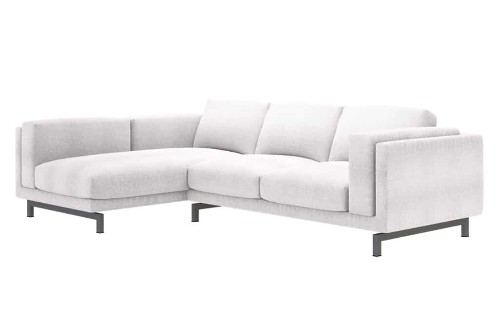 NOCKEBY Hoes 2-zitsbank met chaise longue links